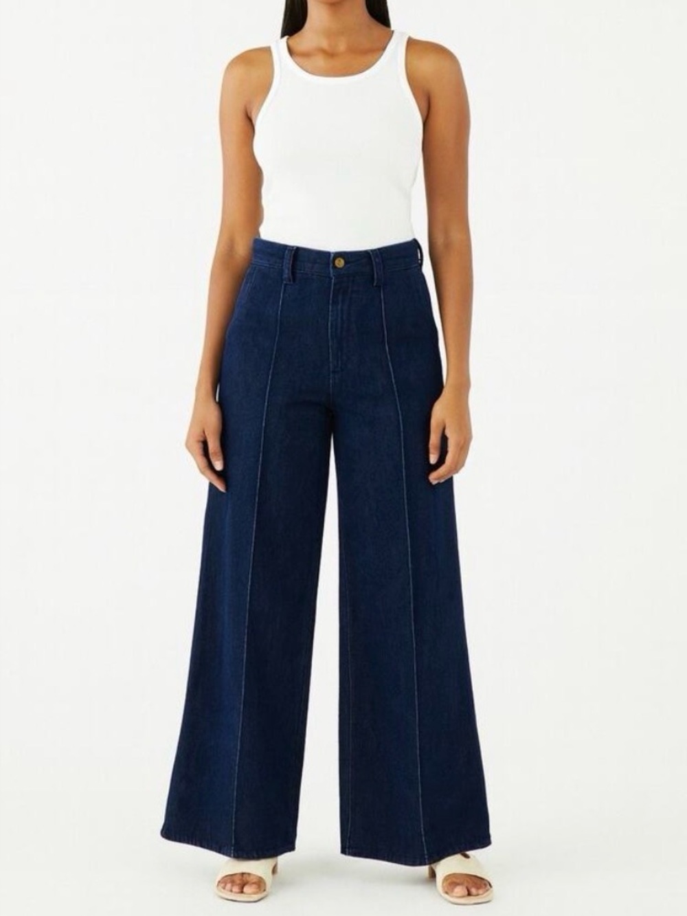 Madewell Super wide-Leg Trouser Jean in Landrum Wash